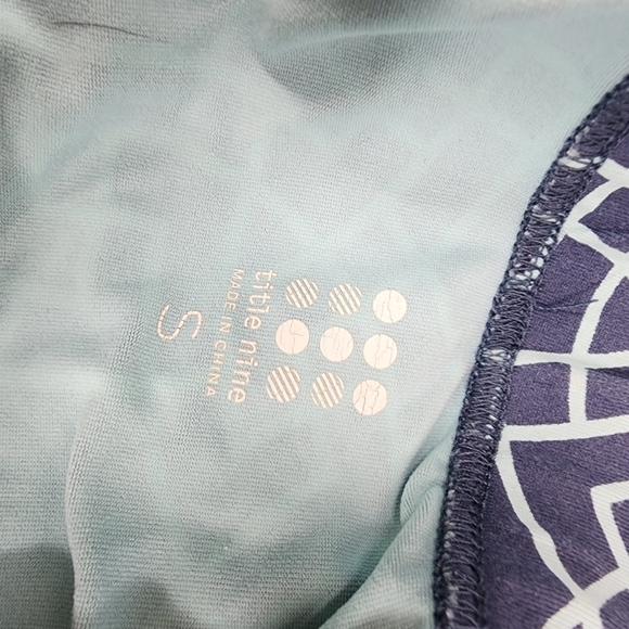 Title Nine Nylon Spandex Drawstring Waist Skirt Nylon Spandex Geometric S - Picture 5 of 6